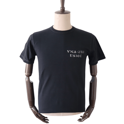 BUZZ RICKSON'S BR79732 S/S SLUB YARN T-SHIRT VMA-223 Short Sleeve Military Slub T-Shirt