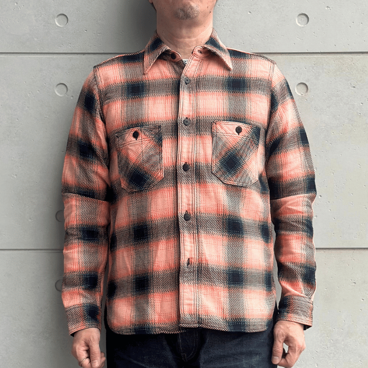 SAMURAI JEANS サムライジーンズ SIN25-01 ロープインディゴヘビーネルワークシャツ