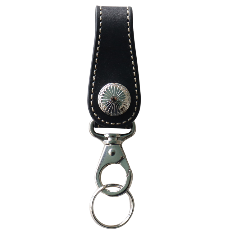 KC's KSK501 Keyring Chief Cowhide Keyring with Chief Concho, 21mm