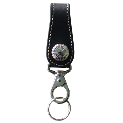 KC's KSK501 Keyring Chief Cowhide Keyring with Chief Concho, 21mm