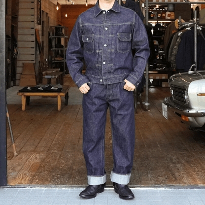 SUGAR CANE SC41947 14.25oz DENIM standard straight denim pants