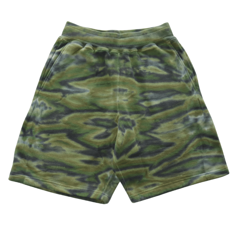 BUZZ RICKSON'S BR52659 TIE DYE CAMOUFLAGE SWEAT SHORTS Tie-Dye Camouflage Sweat Shorts