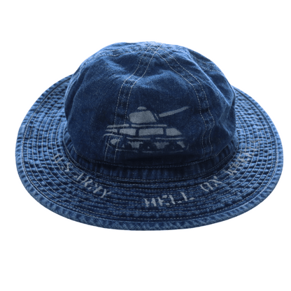 BUZZ RICKSON'S バズリクソンズ BR02850 HAT, WORKING, DENIM VINTAGE WASHED STENCIL  ARMY デニムハット