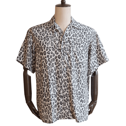 JELADO ジェラード BL21115 S/S Open Collar Shirt Hollywood ハリウッド 半袖シャツ メンズ レオパード レーヨン