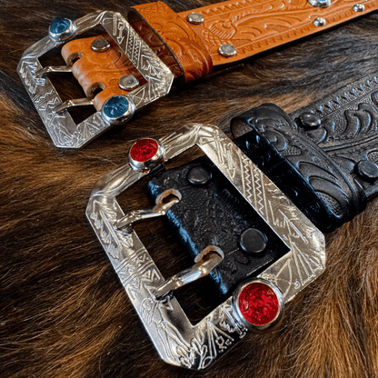 ATTRACTIONS x ACE WESTERN BELTS Special Collaboration Belts A20032 Studded Belt