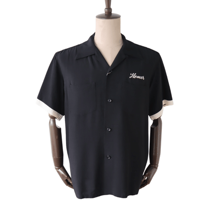 BUZZ RICKSON'S BR39735 BOWLING SHIRT “STRATEGIC AIR COMMAND” Short-Sleeve Men's Americana Strategic Air Command