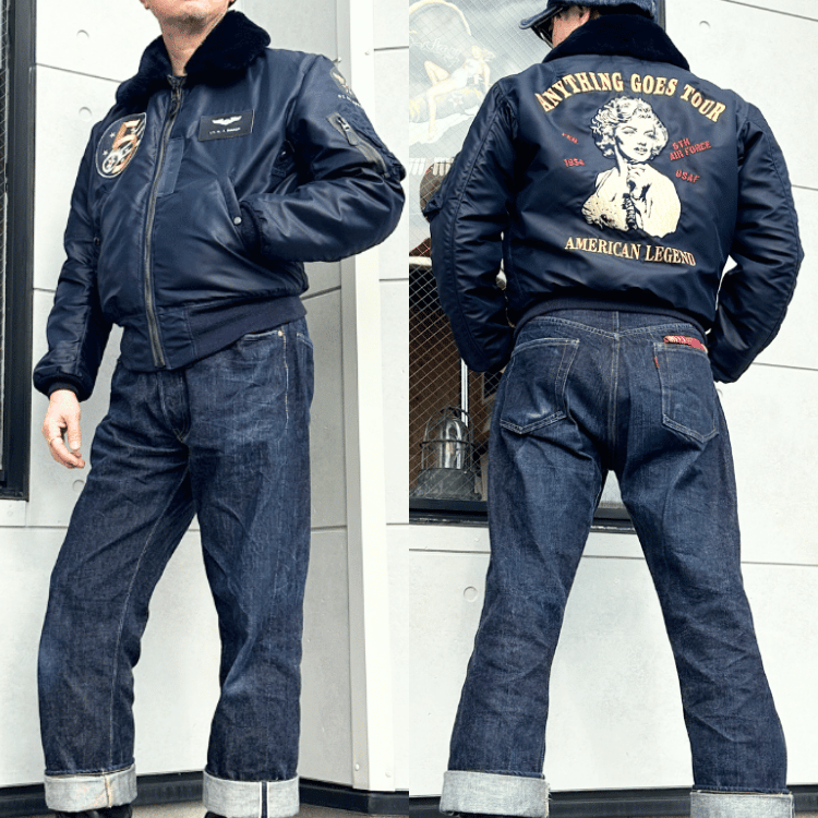 TOYS McCOY TMJ2520 TYPE B-15C ALBERT TURNER &amp; CO., INC. MARILYN MONROE "ANYTHING GOES TOUR" B-15C Military Jacket