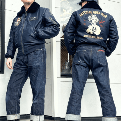 TOYS McCOY TMJ2520 TYPE B-15C ALBERT TURNER &amp; CO., INC. MARILYN MONROE "ANYTHING GOES TOUR" B-15C Military Jacket