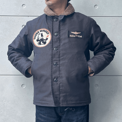 TOYS McCOY トイズマッコイ TMJ2522 N-1 DECK JACKET FELIX THE CAT "TOUGH MINDED" デッキジャケット  フィリックス ザ キャット N-1 デッキジャケット
