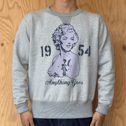 TOYS McCOY トイズマッコイ TMC2545 HEAVYWEIGHT SWEAT MARILYN MONROE "ANYTHING GOES" ヘヴィウエイトスウェット マリリンモンロー