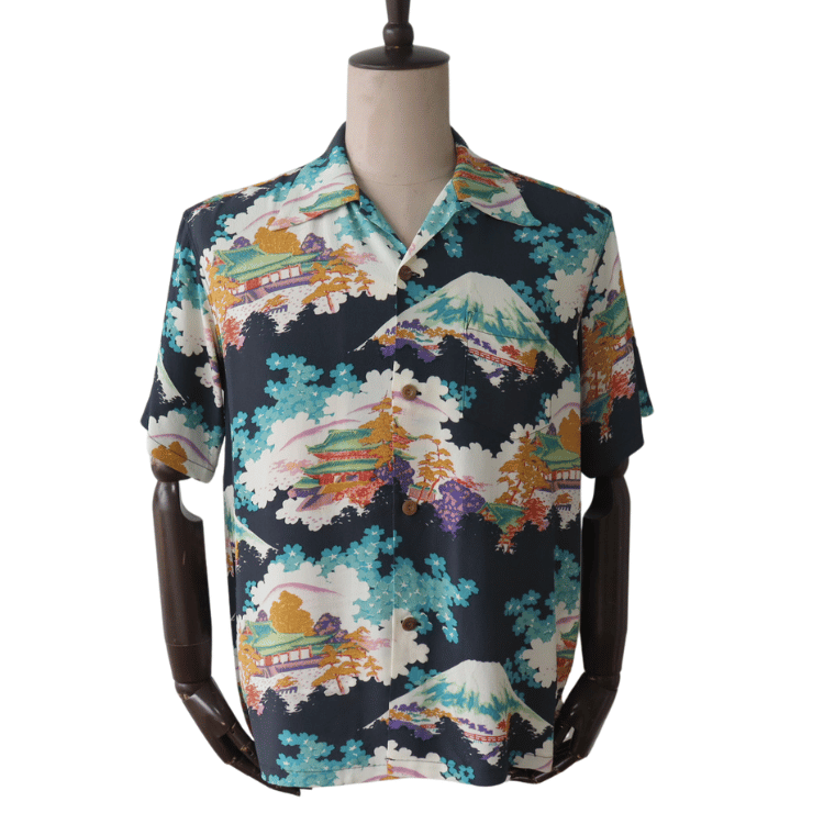 【美品】SUN SURF サンサーフ アロハシャツ パイナップル柄 Lサイズ SUN SURF サンサーフ アロハシャツ ハワイアンシャツ パイナップル SUN