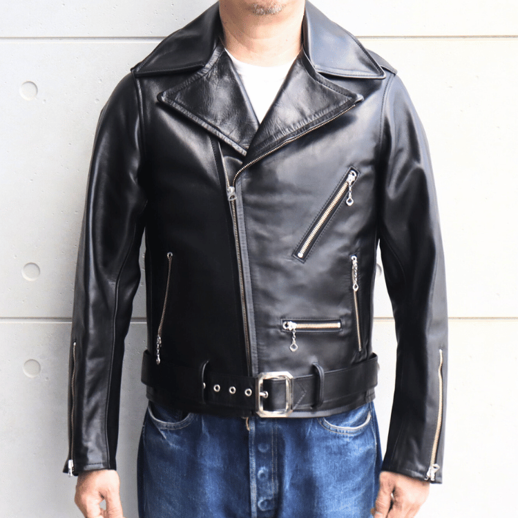 Bilt Buck ビルトバック by ATTRACTIONS  Lot.574 Horsehide Johnson Riders Jacket  ホースハイド ジョンソン ライダース ジャケット ダブルライダースジャケット