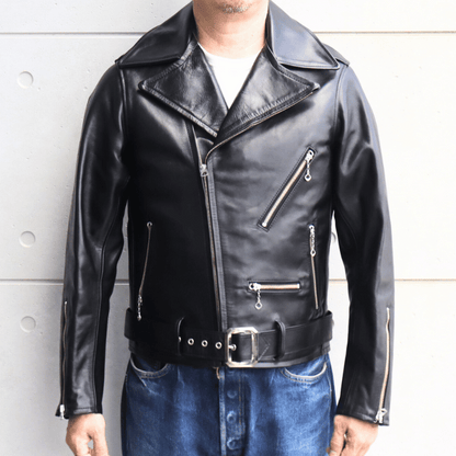 Bilt Buck ビルトバック by ATTRACTIONS  Lot.574 Horsehide Johnson Riders Jacket  ホースハイド ジョンソン ライダース ジャケット ダブルライダースジャケット