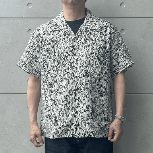 ATTRACTIONS アトラクションズ WEARMASTERS ウエアマスターズ Lot.912 S/S Zig-Zag Rayon Shirt ジグザグレーヨンシャツ 半袖シャツ メンズ アメカジ フィラメントレーヨン