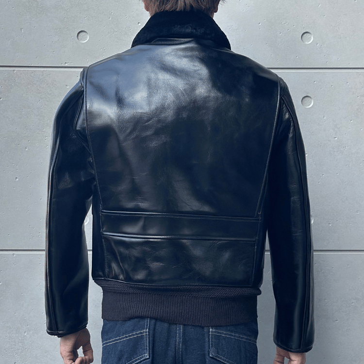 BUZZ RICKSON'S バズリクソンズ BR80655 WILLIAM GIBSON COLLECTION Type BLACK AN-J-3A HORSEHIDE MODELウィリアムギブソンコレクション ブラックAN-J-3A ホースハイドモデル