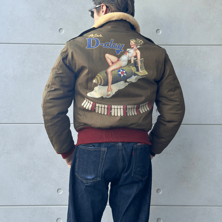 TOYS McCOY トイズマッコイ TMJ2528 TYPE B-10 TOYS McCOY MFG.CO. " Miss D-day " B-10 ジャケット ミリタリージャケット 赤リブ