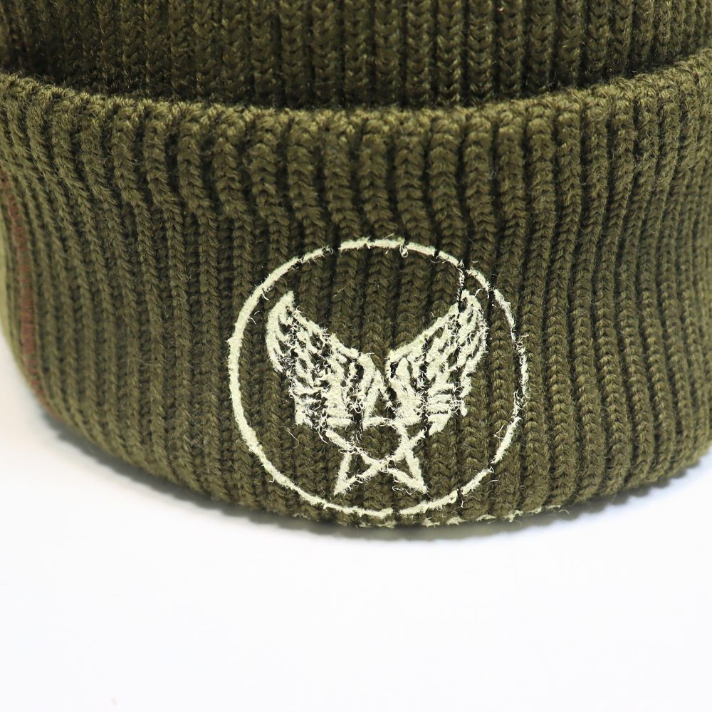 BUZZ RICKSON'S BR02756 A-4 MACHANIC CAP STENCIL Air Force Pilot Stencil Knit Cap