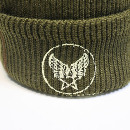 BUZZ RICKSON'S BR02756 A-4 MACHANIC CAP STENCIL Air Force Pilot Stencil Knit Cap