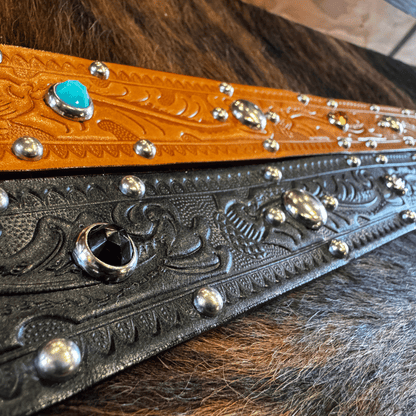 ATTRACTIONS x ACE WESTERN BELTS Special Collaboration Belts A20032 Studded Belt