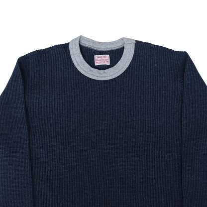 CUSHMAN クッシュマン 26392 BIG WAFFLE TWO TONE LONG TEE ビッグワッフル ツートンロングT アメカジ ワッフルT