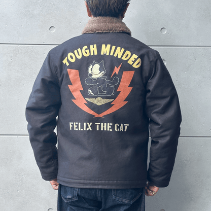 TOYS McCOY トイズマッコイ TMJ2522 N-1 DECK JACKET FELIX THE CAT "TOUGH MINDED" デッキジャケット  フィリックス ザ キャット N-1 デッキジャケット