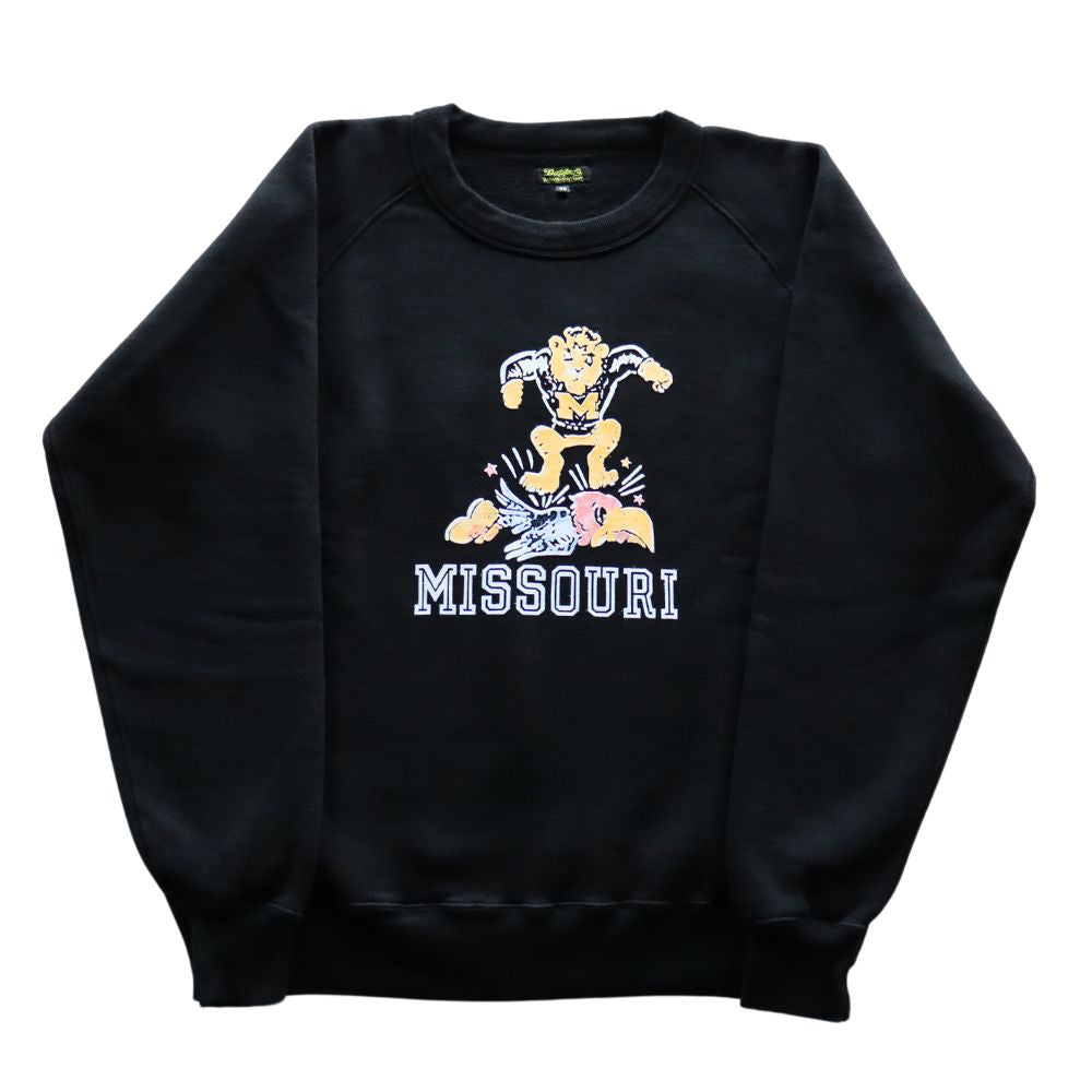 DAPPER'S ダッパーズ  1736 3.0mm BINDER CREW SWEAT FLOCKY  MISSOURI フロッキープリントスエット