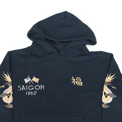 TAILOR TOYO TT69816 SUKA HOODED PARKA EMBROIDERED "VIET-NAM" Sweatshirt Hoodie Brushed Lining Kangaroo Pocket