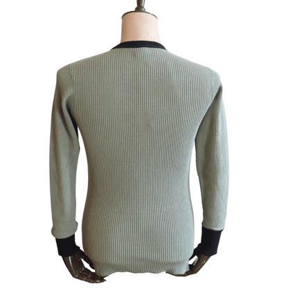 JELADO ジェラード AB23210 Mega Thermal Crew Neck 2tone メガサーマル クルーネック ツートン Tシャツ トップス 長袖 ミリタリー 防寒 保温 サーマルワッフル