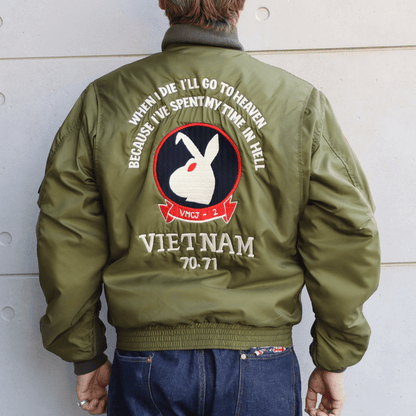 BUZZ RICKSON'S バズリクソンズ BR15948 Type WEP “BUZZ RICKSON MFG. CO., INC.” VMCJ-2 PLAY BOYS ミリタリー フライトジャケット J-WFS WEPジャケット