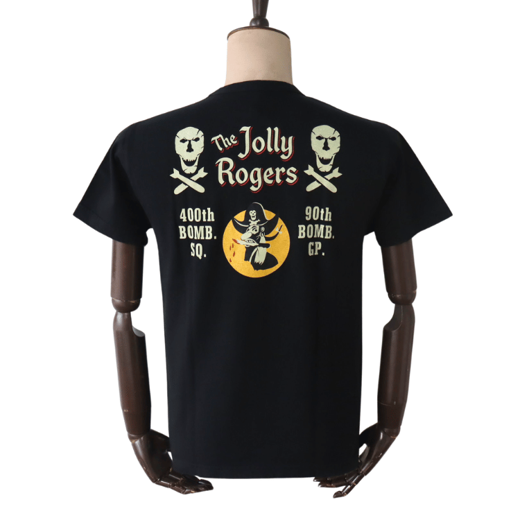 BUZZ RICKSON'S BR79711 S/S POCKET T-SHIRT "JOLLY ROGERS" Pocket T-shirt Jolly Rogers Short-sleeved T-shirt T-shirt Military T-shirt Printed T-shirt