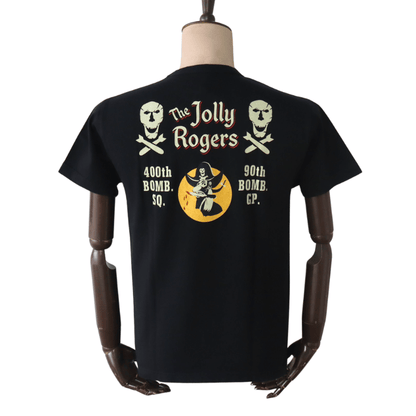 BUZZ RICKSON'S BR79711 S/S POCKET T-SHIRT "JOLLY ROGERS" Pocket T-shirt Jolly Rogers Short-sleeved T-shirt T-shirt Military T-shirt Printed T-shirt