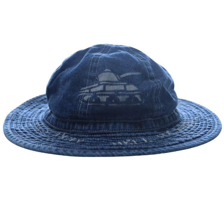 BUZZ RICKSON'S バズリクソンズ BR02850 HAT, WORKING, DENIM VINTAGE WASHED STENCIL  ARMY デニムハット