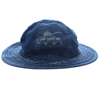 BUZZ RICKSON'S バズリクソンズ BR02850 HAT, WORKING, DENIM VINTAGE WASHED STENCIL  ARMY デニムハット