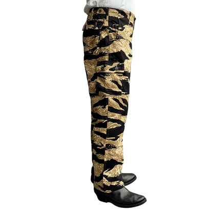 BUZZ RICKSON'S BR42502 GOLD TIGER STRIPE TROUSERS SHORT LENGTH Cargo Pants Camouflage Tiger Camo