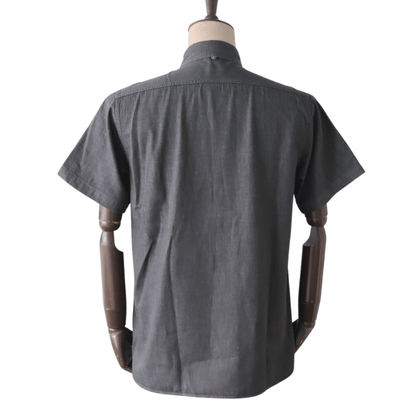 ORGUEIL OR-5107S Denim Shawl Collar Short-Sleeved Shirt Classic Short-Sleeved Shirt Shawl Collar Shirt 7oz Denim