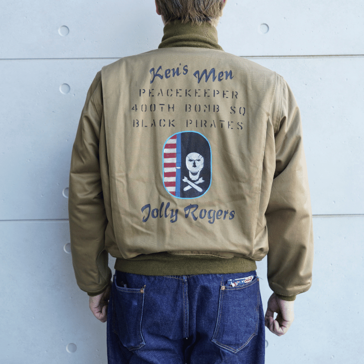 BUZZ RICKSON'S バズリクソンズ BR15995 TYPE TANKERS SLASH POCKET BUZZ RICKSON MFG.CO. 90th BOMB GROUP JOLLY ROGERS タンカース スラッシュポケット 第90爆撃航空群 ジョリーロジャース ミリタリー ジャケット U.S.ARMY