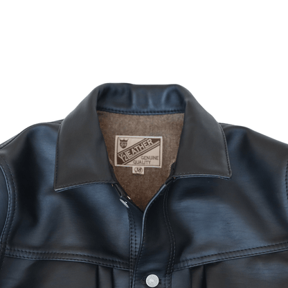 Y'2 LEATHER ワイツーレザー SHB-163 HORSE SUMI DYED HORSE '50s TYPE II JEAN JACKET 墨染ホース50sタイプ2ジーンジャケット レザージャケット Gジャンモデル 馬革