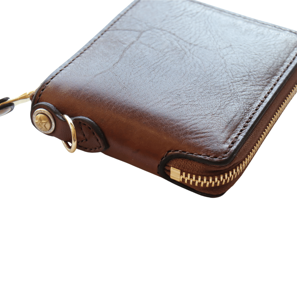 KC's ケイシイズ KMB023 ビルフォールド ラウンドジップ ヴィンテージホースハイド 二つ折り財布