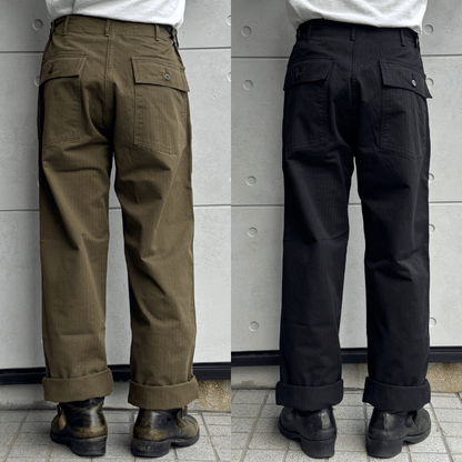 JELADO CT03347 HBT Baker Pants, Herringbone Twill, Men's Work Pants, Military M-47 Pants