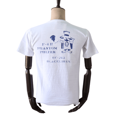 BUZZ RICKSON'S BR79730 S/S SLUB YARN T-SHIRT PHANTOM PHLYER Short Sleeve Military Slub T-Shirt