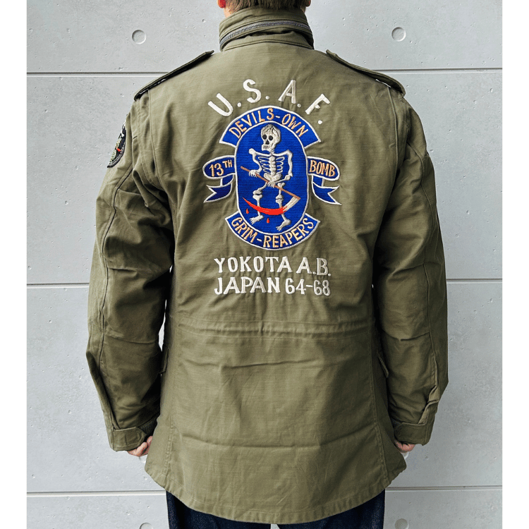 BUZZ RICKSON'S バズリクソンズ BR15804 Type M-65 “BUZZ RICKSON MFG. CO.” 13th BOMB. SQ. "GRIM REAPERS" 第13爆撃飛行隊 グリムリーパーズ ミリタリージャケット M-65 フィールドジャケット U.S.ARMY