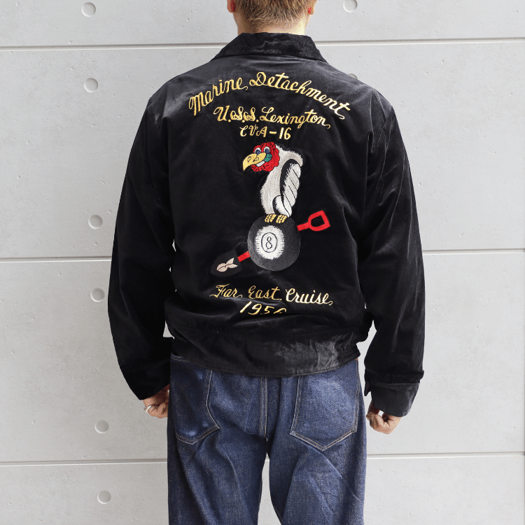 BUZZ RICKSON'S バズリクソンズ BR15917 SOUVENIR JACKET BUZZ RICKSON'S × KOSHO & CO. SPECIAL EDITION U.S.S. LEXINGTON CVA-16 スーベニアジャケット 港商 テーラー東洋  スカジャン ミリタリー ジャケット