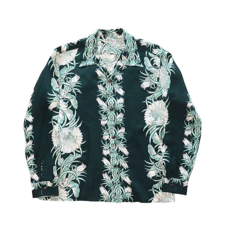 SUN SURF サンサーフ SS29602 L/S RAYON HAWAIIAN SHIRT NIGHT