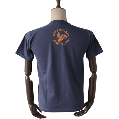 TOYS McCOY TMC2605 STEVE McQUEEN TEE "KING OF COOL-ER KING" Short Sleeve T-shirt Print T