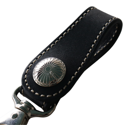 KC's KSK501 Keyring Chief Cowhide Keyring with Chief Concho, 21mm