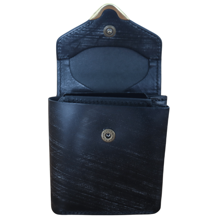 池之端銀革店 Cramp Cr-928 UKブライドル ギャルソンスリムウォレット 2つ折り 最小クラス