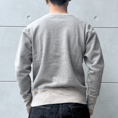 DELUXEWARE デラックスウエア S106-00 OPEN NECK オープンネック ヘンリーネック スウェット 20oz HEAVY KNIT