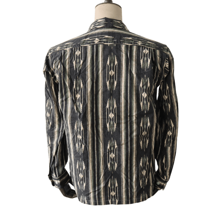 CUSHMAN クッシュマン 25708 NATIVE PURINT NEL OPEN COLLAR SHIRTS ネイティブプリントネルオープンカラーシャツ