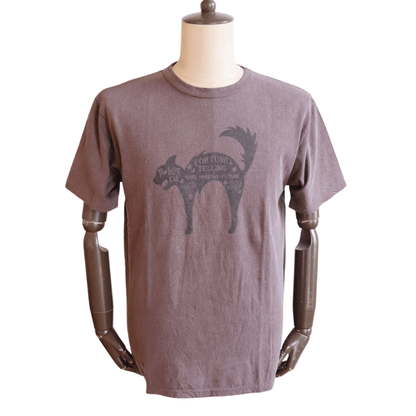 CUSHMAN クッシュマン 26886 Print T  "LUCKY CAT" プリントT ラッキーキャット 半袖Tシャツ コットン100％  日本製