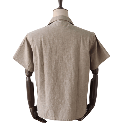 Mister Freedom ミスターフリーダム SC39669 Beige Chambray”WATERTOWN”Shirt ベージュシャンブレー ”ウォータータウン”シャツ 半袖シャツ メンズ シャンブレーシャツ